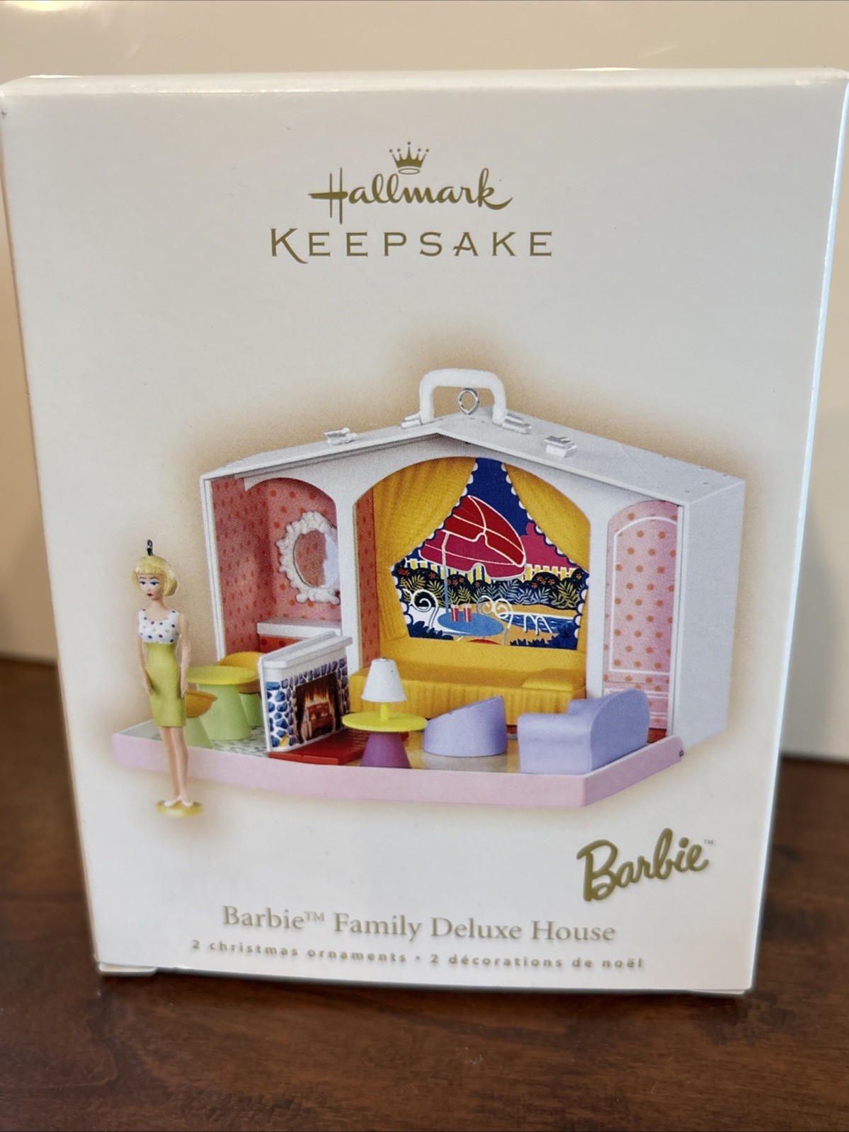 Hallmark Keepsake Ornament Barbie Family Deluxe House 2 Pieces 2007 NIB