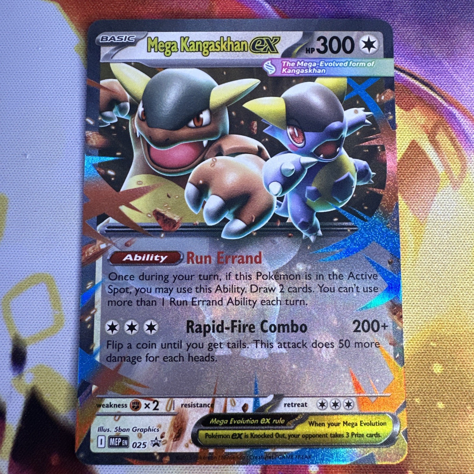 Mega Kangaskhan ex 25 IR Mega Evolution Black Star Promo 💥 NM