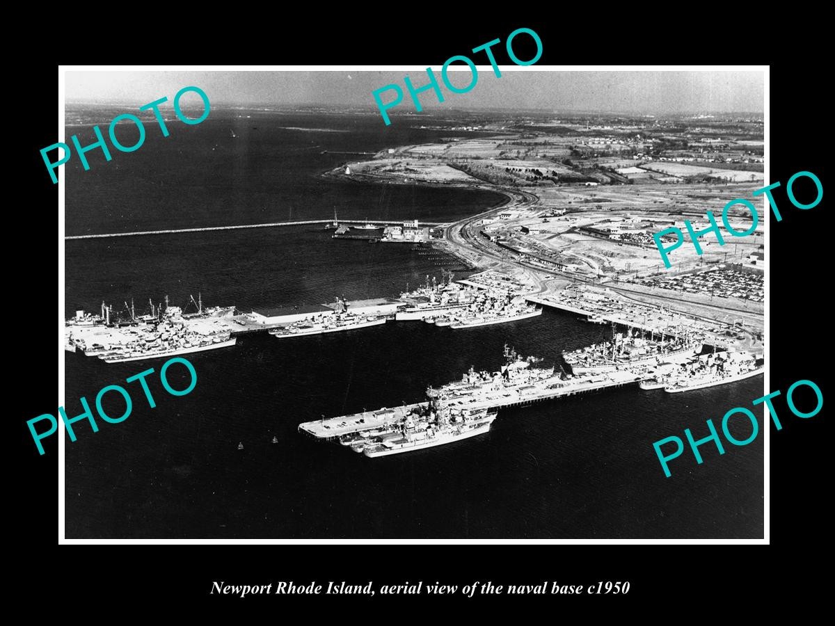 Newport Rhode Island Aerial View Of Naval Base 1950 Old Large Historic Photo Newport Rhode Island Aerial View Of Naval Base 1950 Old Large Historic Photo