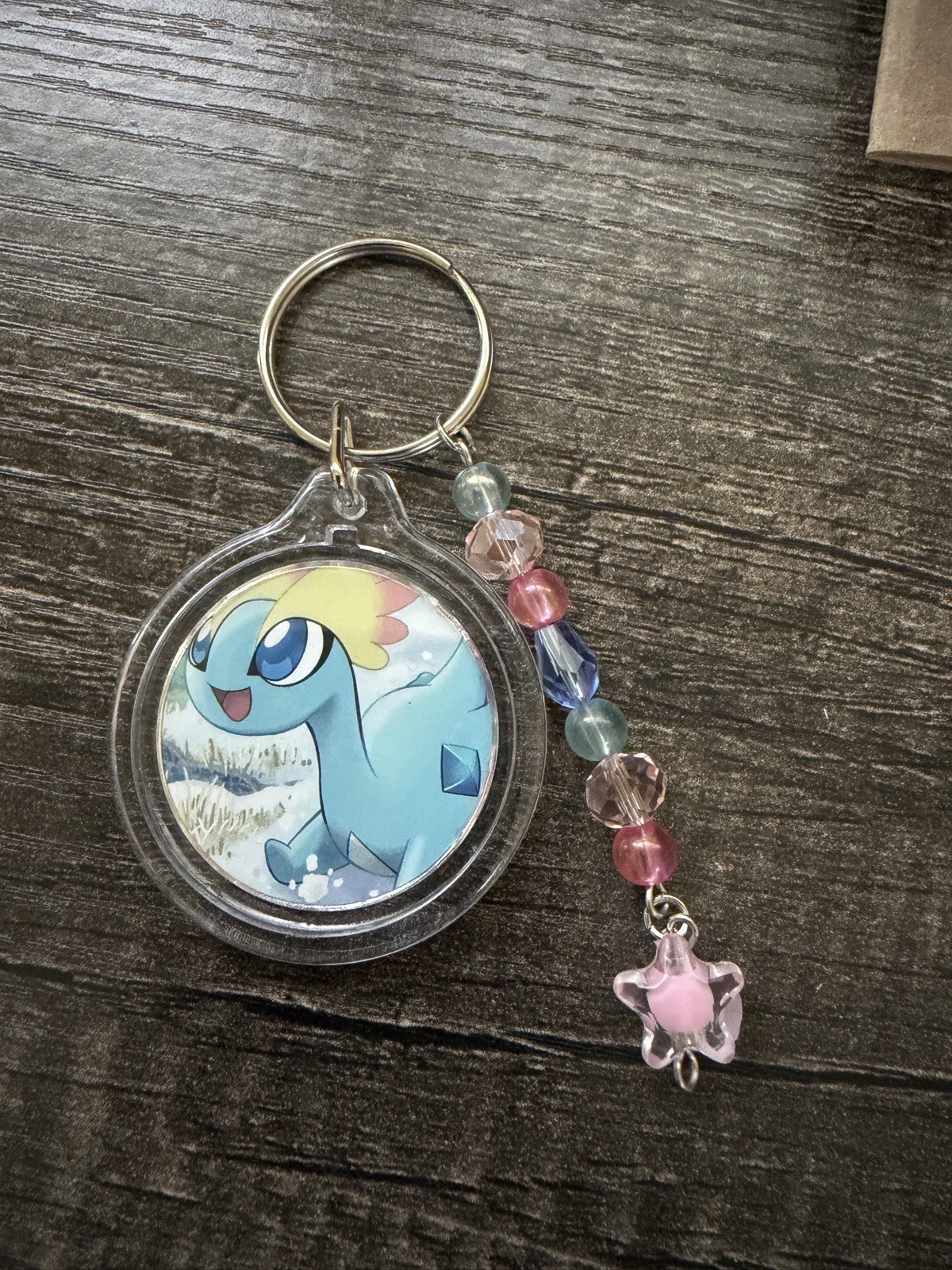 HANDMADE Pokemon Keychain Made From Real Pokemon Cards
