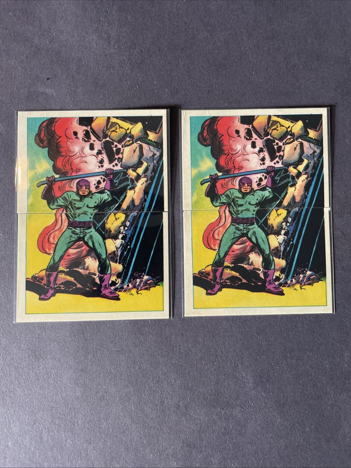 1x 1984 Marvel Comics Group Secret Wars Stickers 106, 107 The Wrecker