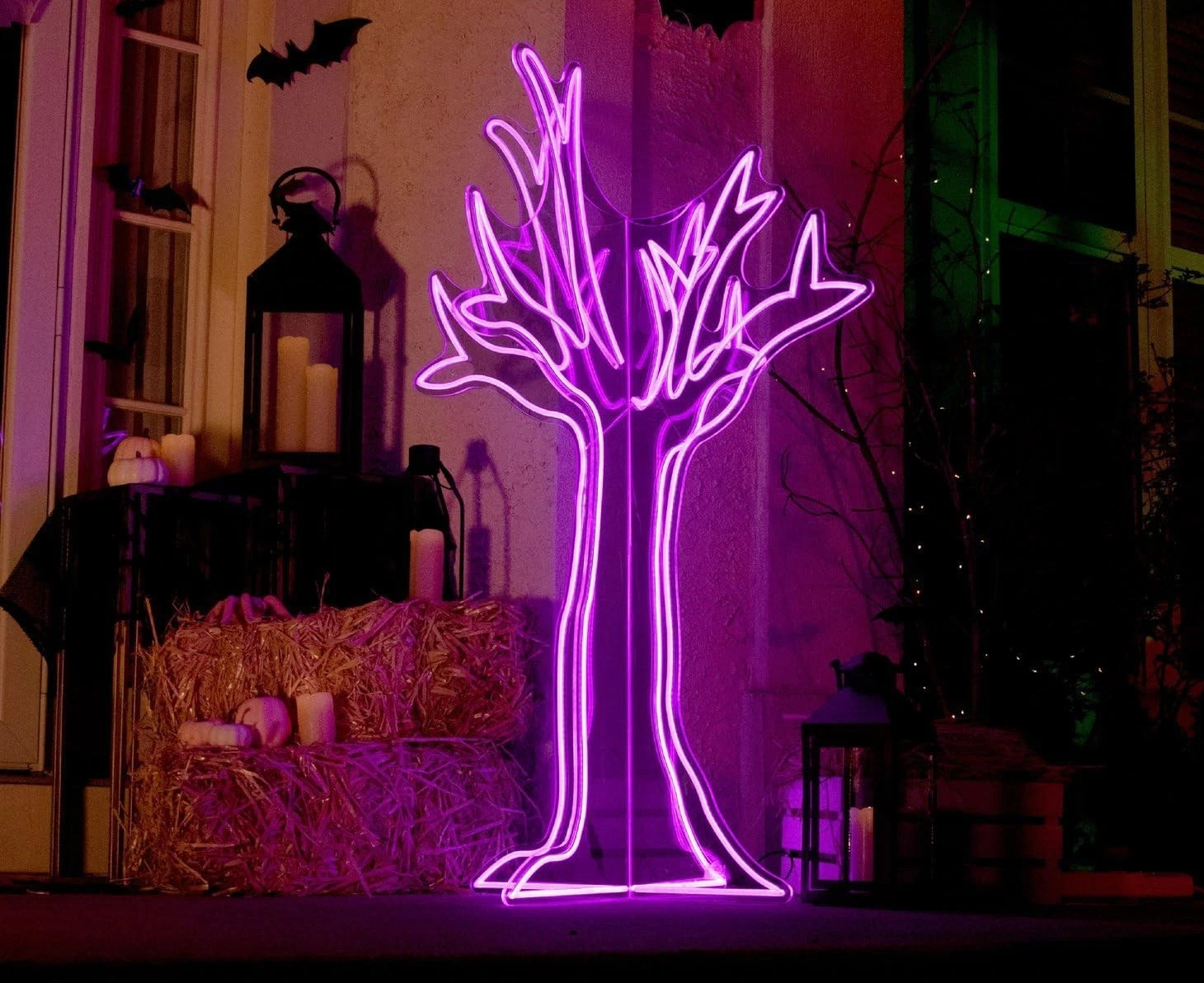 44 IN. NEON PURPLE LED GHOST TREE HALLOWEEN DECORATION 2026