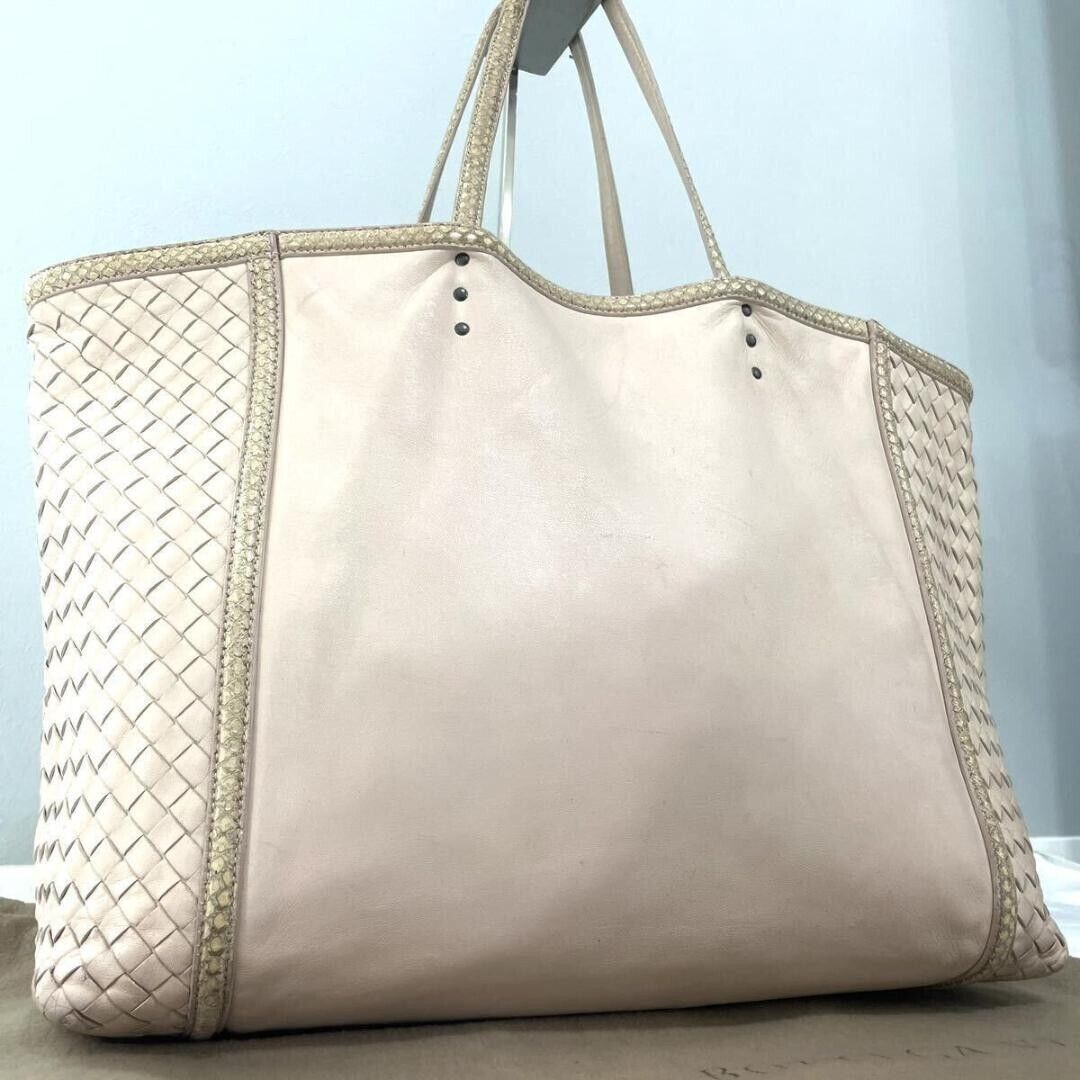 Bottega Veneta Tote Bag Leather Intrecciato Storage Bag Included