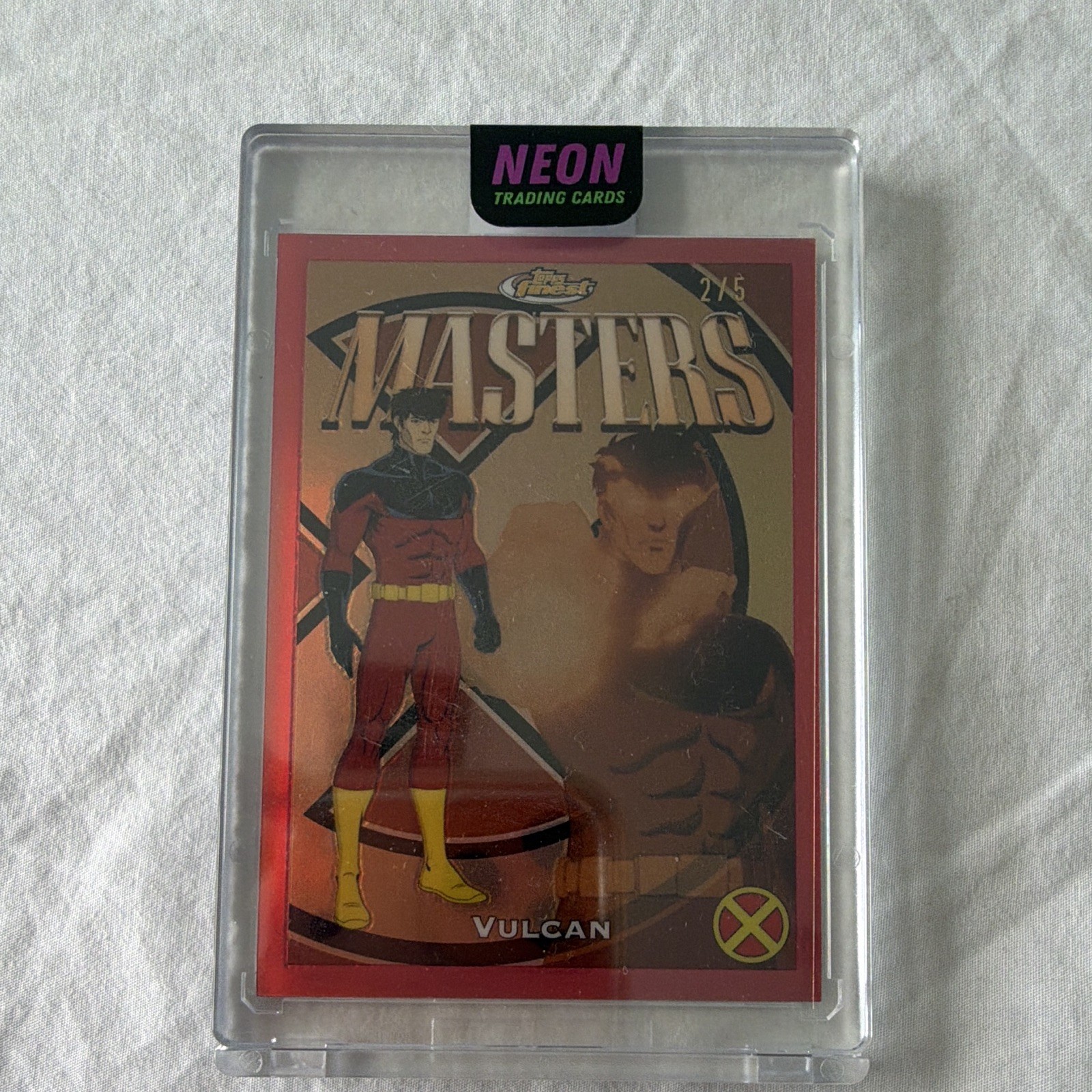 Topps 2025 Finest X-Men Vulcan /5 True Red #37 Marvel 