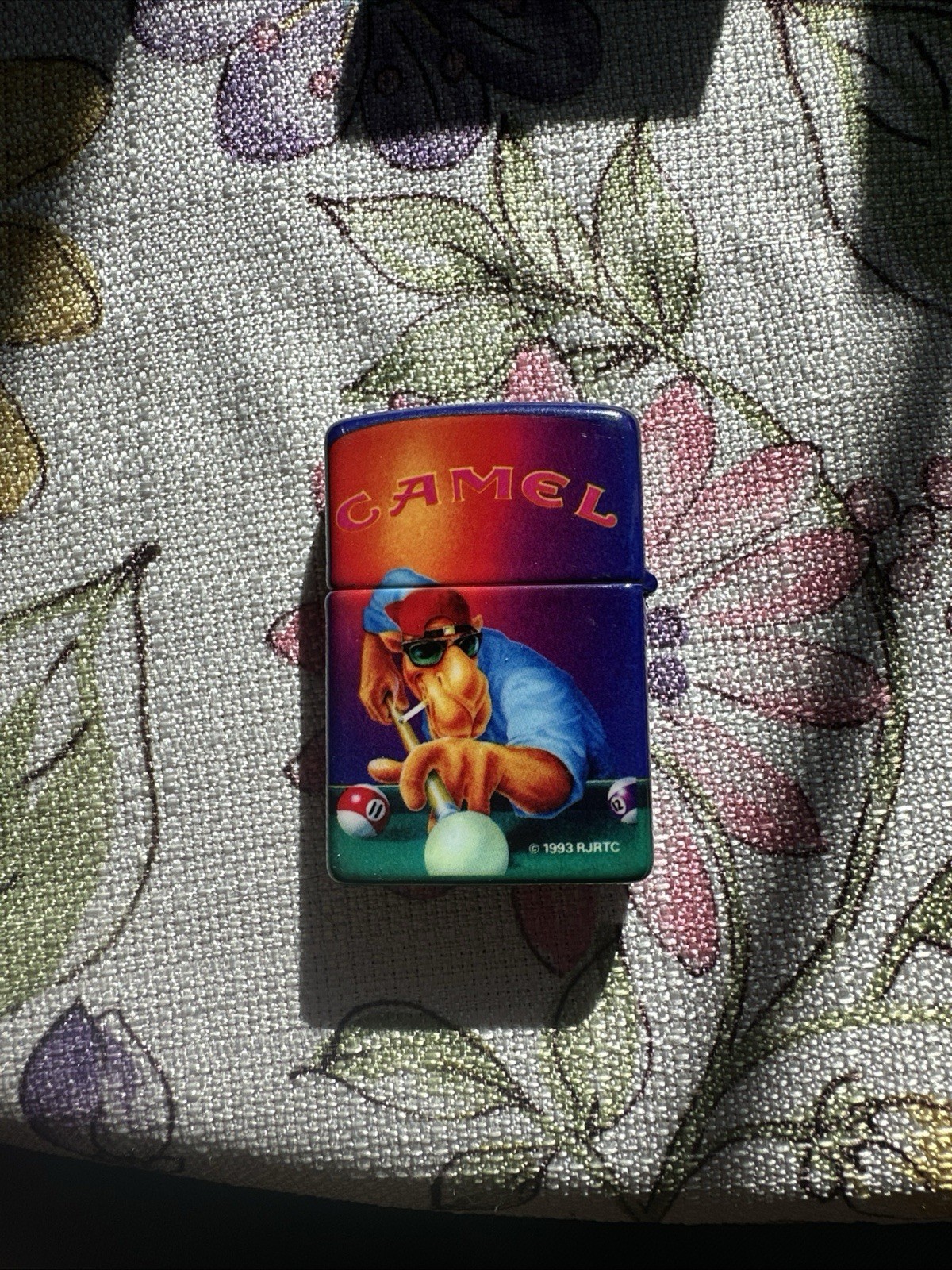 Vintage Camel Joe Pool Player Zippo Lighter 1993 Rare - Never Filled or Sparked