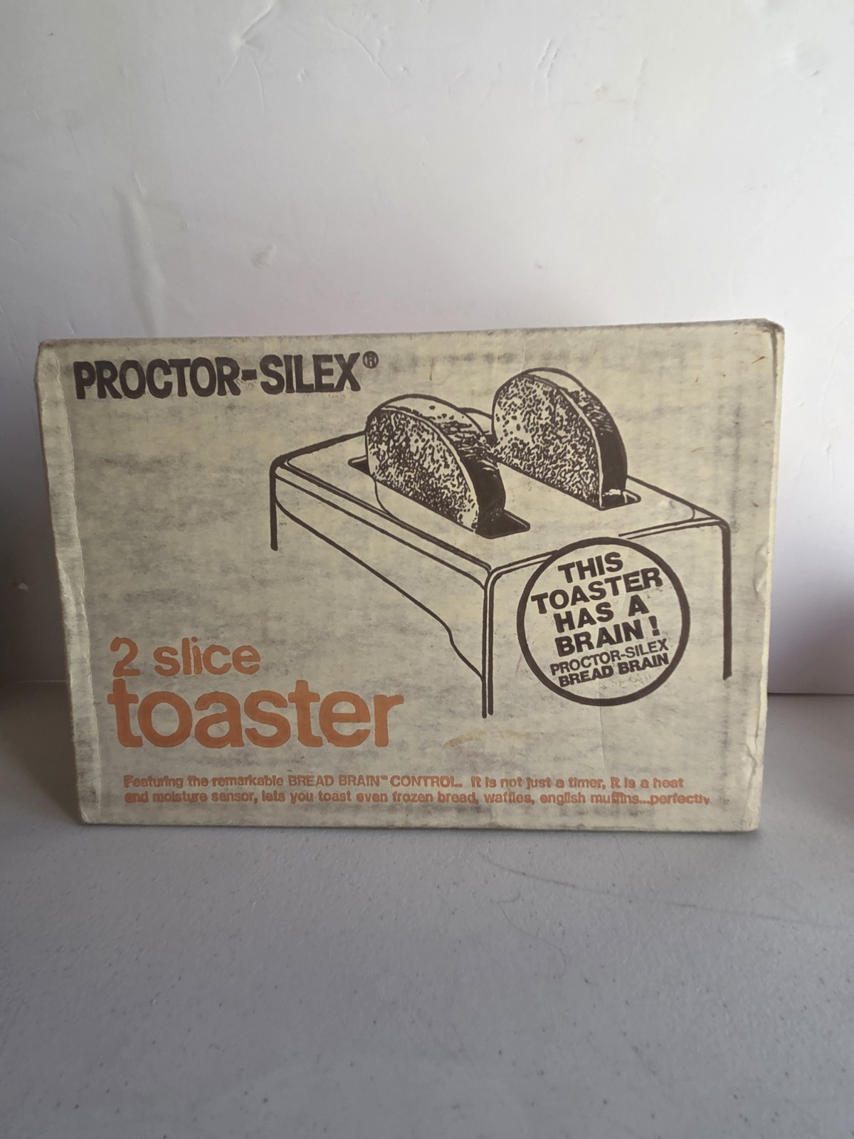 Vintage Proctor-Silex T620B 2 Slice Toaster NOS Original Box Eva Stern Estate