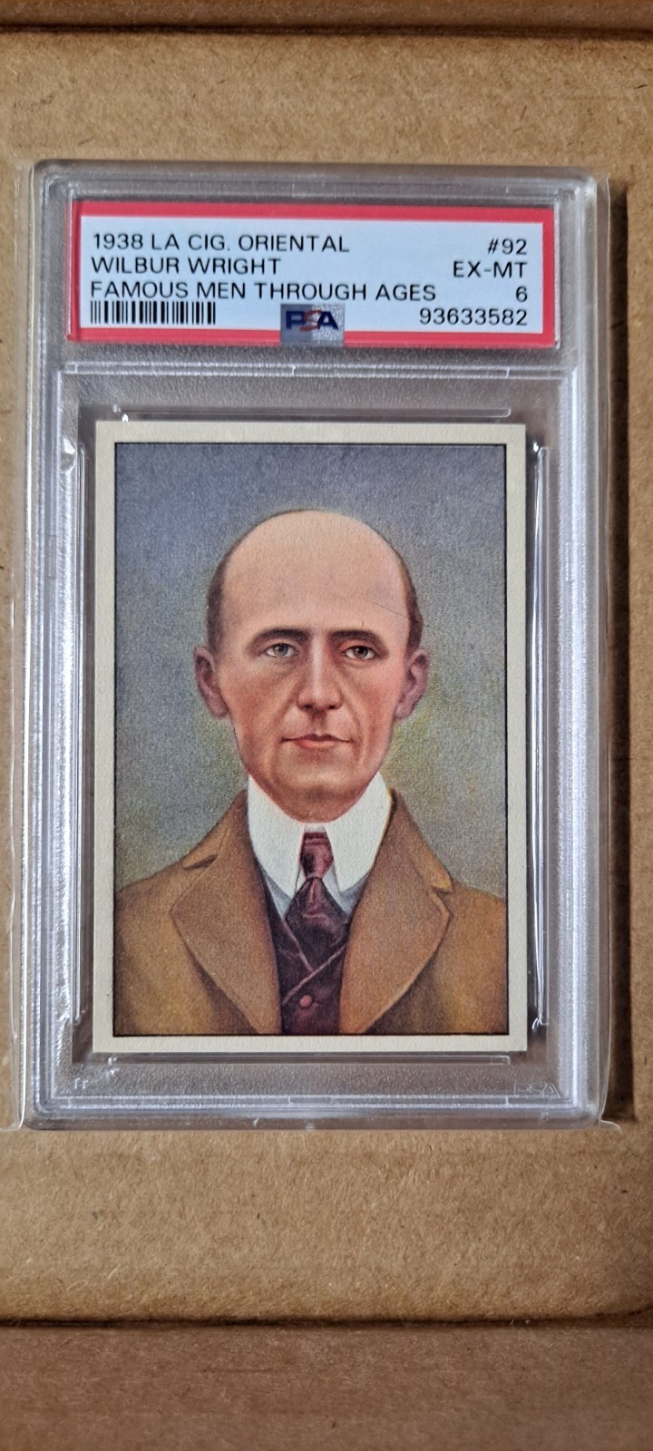 1938 LA Cig Oriental Famous Men Through the Ages #92 Wilbur Wright PSA 6 EX-MT