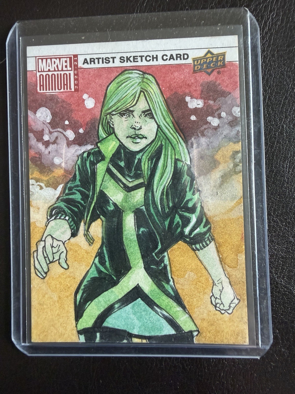 🔥2020-21 Upper Deck Marvel Annual Sketch Cards Polaris  1/1 Leon Braojos