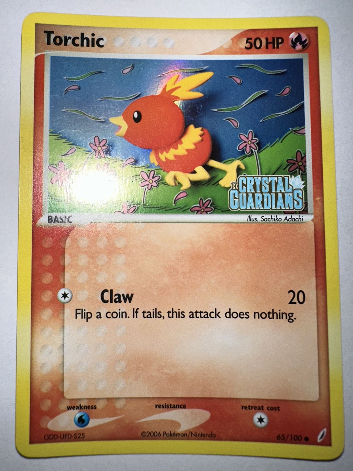  Torchic 65/100 Crystal Guardians Reverse Holo NM