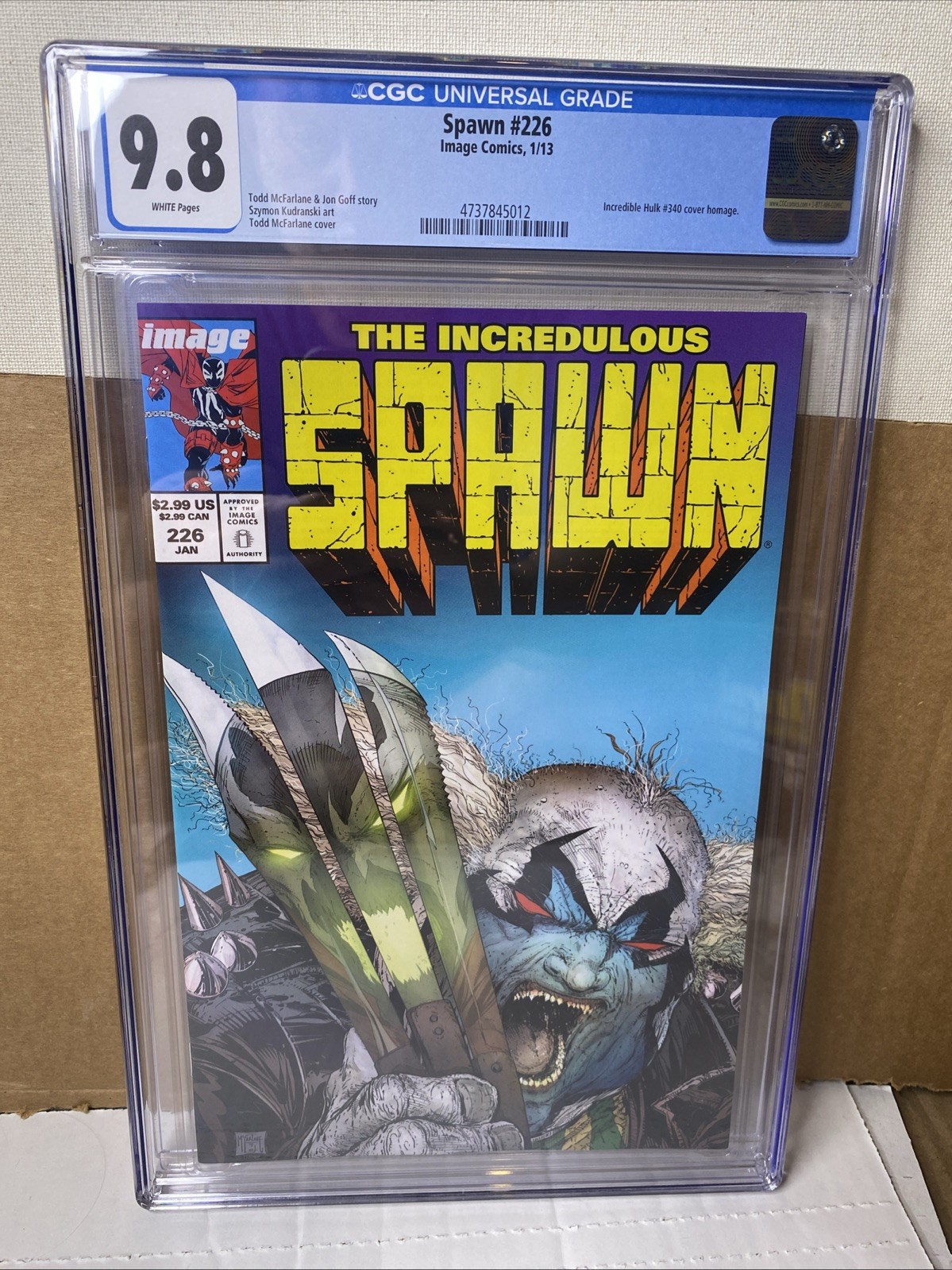 Image Comics Spawn #226 CGC 9.8 First Printing 2013 The Incredulous Spawn