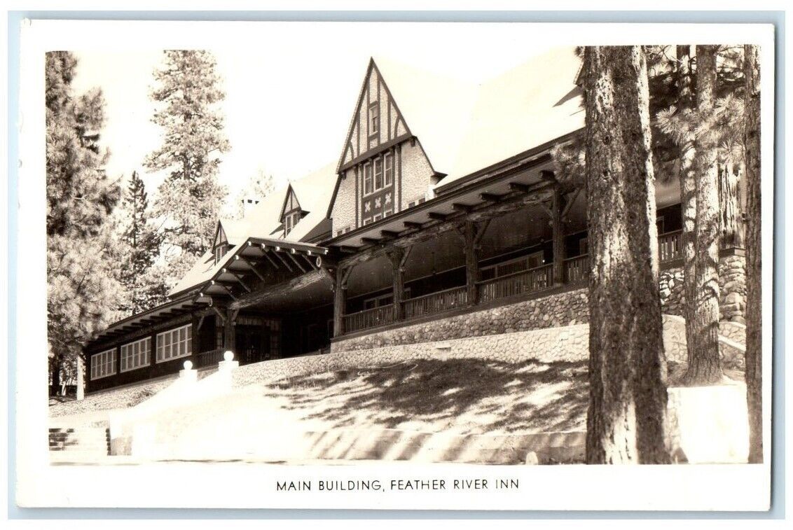 c1940s Feather River Inn Main Building Blairsden CA RPPC Photo Unposted Postcard