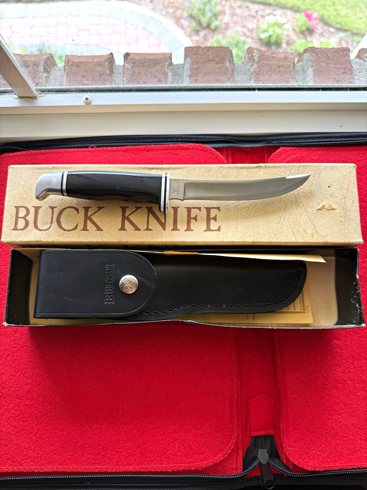 Vintage 1967-72 Buck 118 Personal Two 2 Liner Fixed Blade Hunting Knife & Box Vintage 1967-72 Buck 118 Personal Two 2 Liner Fixed Blade Hunting Knife & Box