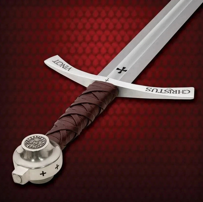 Faithkeeper The Accolade Sword of the Knights Templar - Handmade Medieval Sword