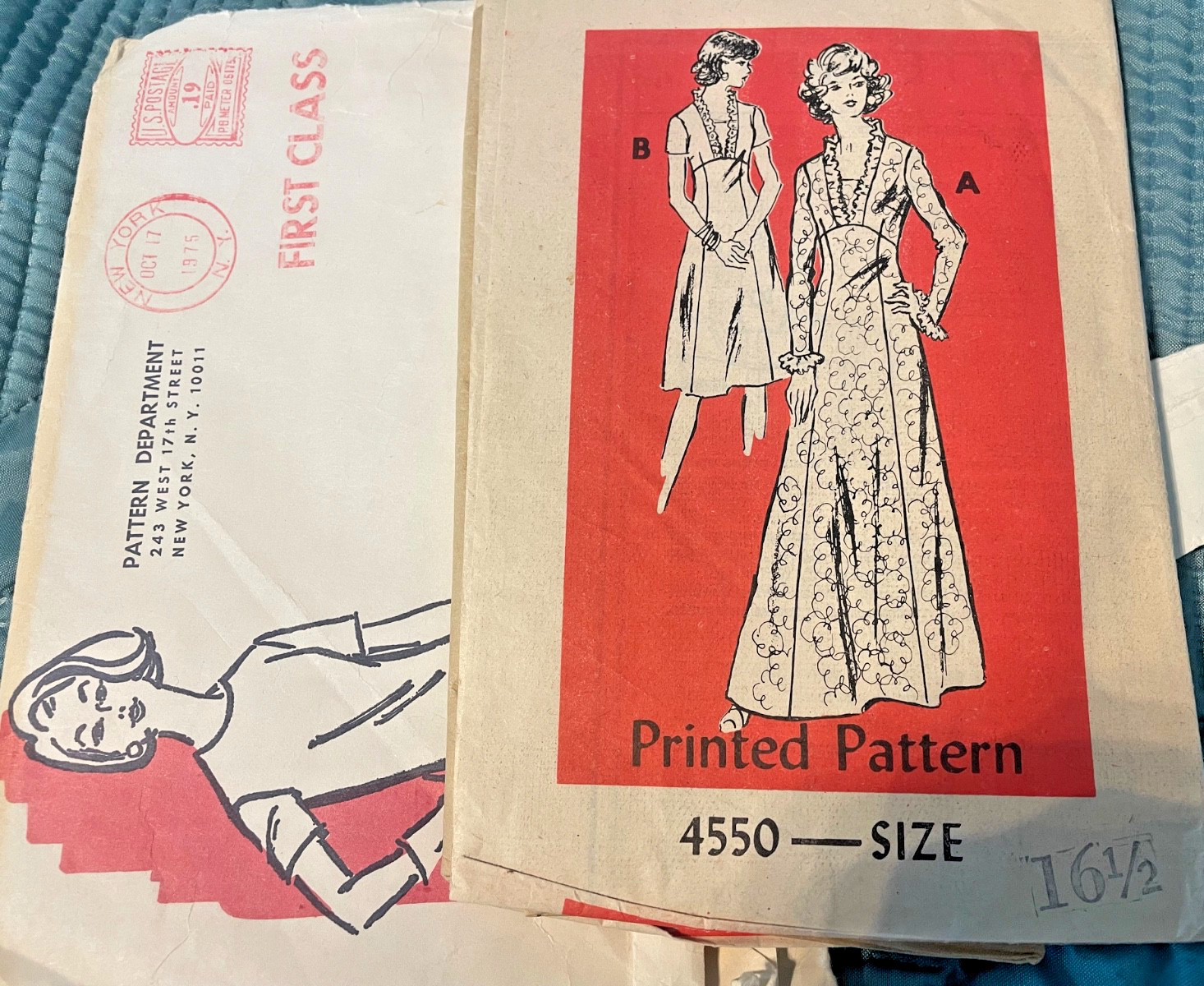 Vintage 1970\'s Anne Adams 4550 DRESS Sewing Pattern Women’s 16.5