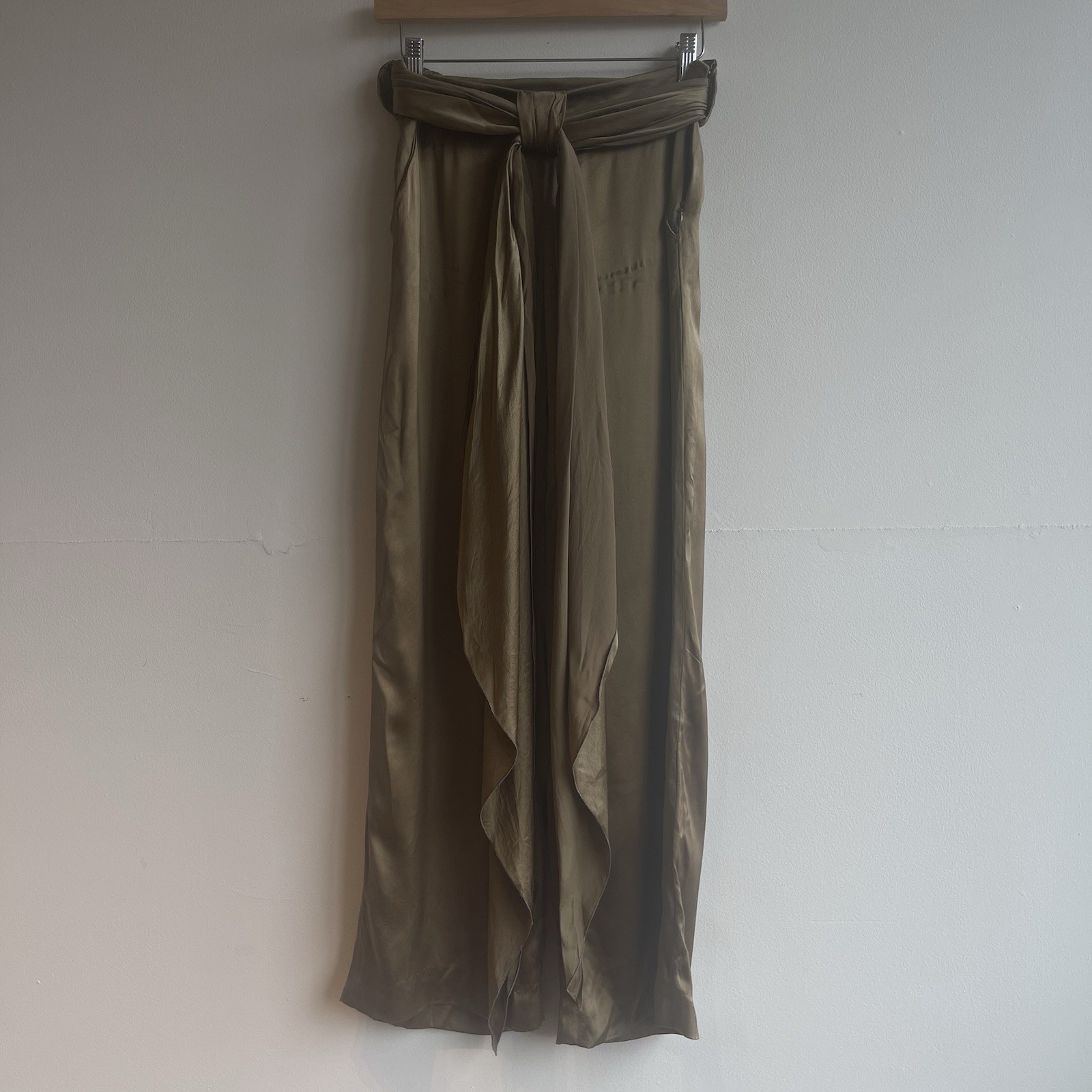 Y2K Valentino Silk Sash Waist Pants