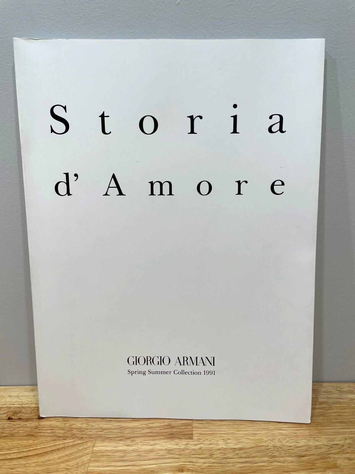 GIORGIO ARMANI Spring/Summer 1991 Collection Catalog Photo Book Aldo Fallai