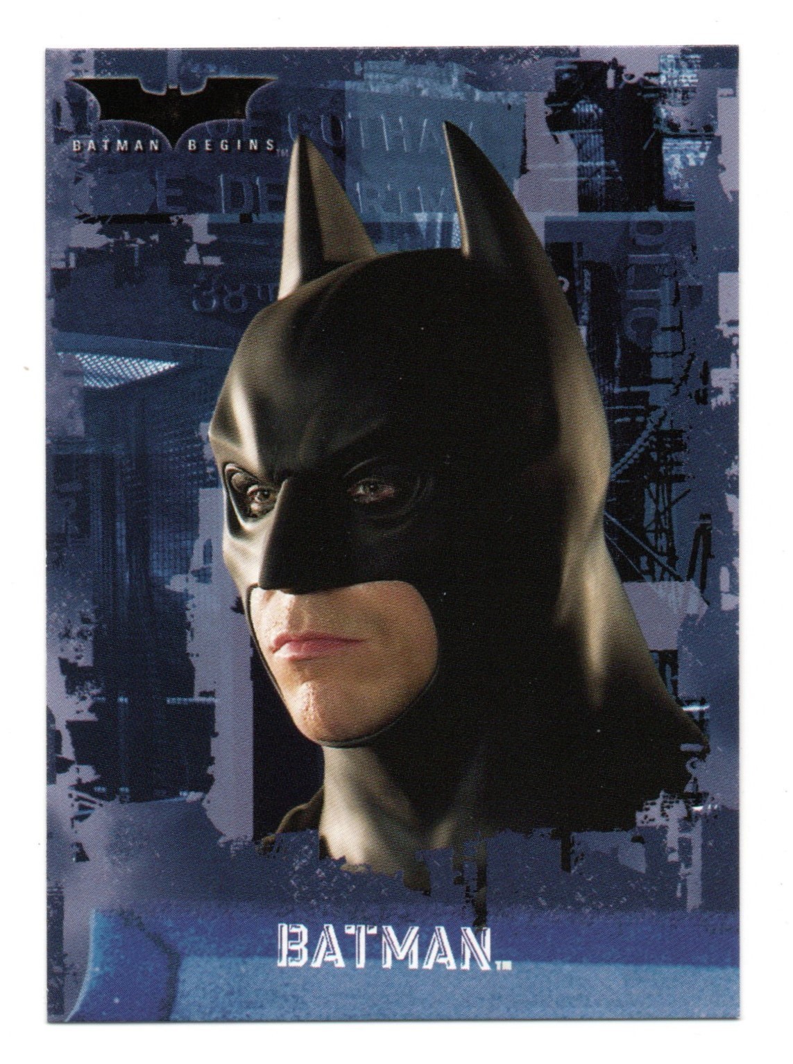 2005 Topps Batman Begins Movie BASE #3 / Christian Bale as BATMAN ROOKIE RC