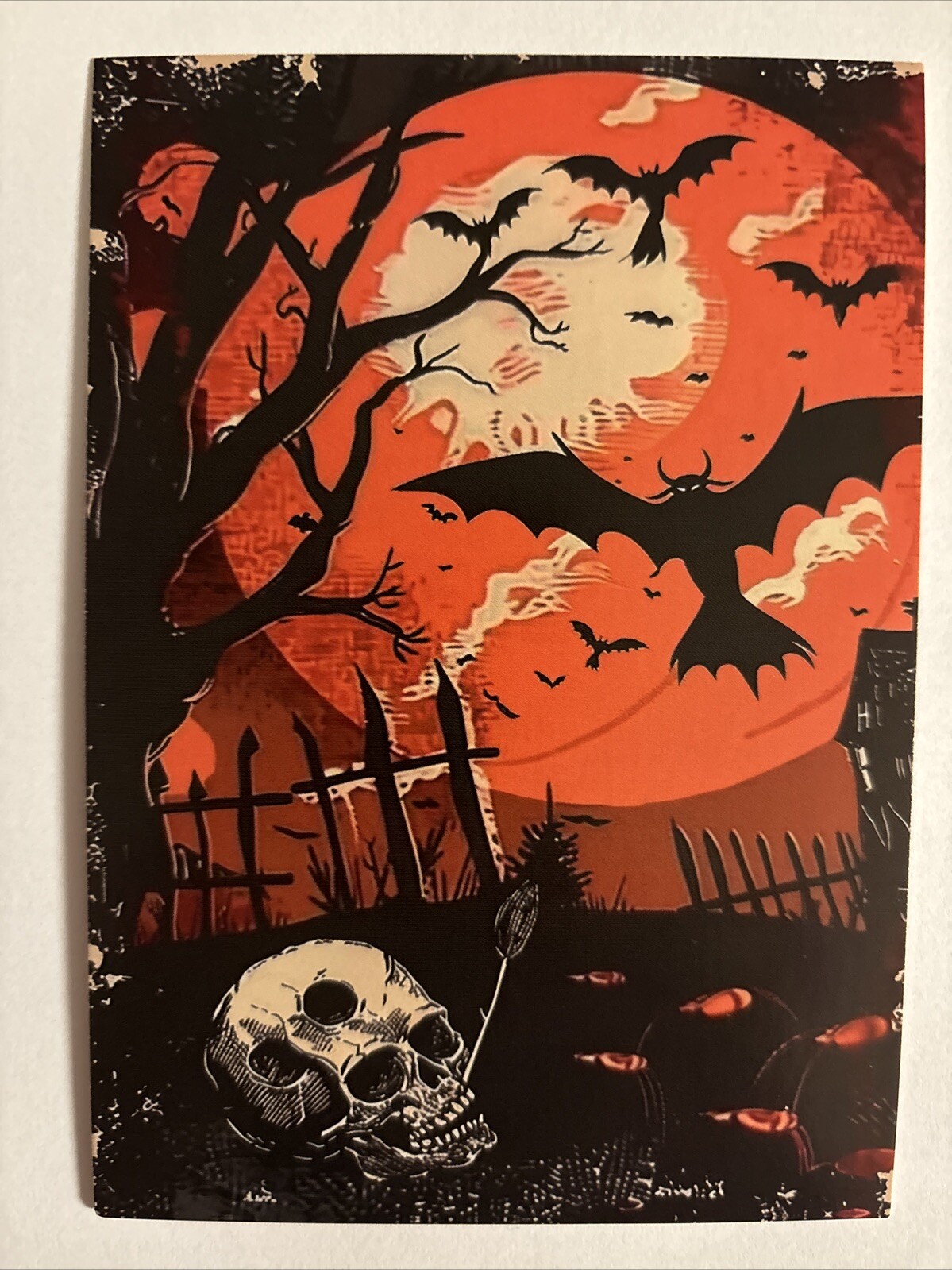 Halloween Vintage Style Unused Spooky Postcard Greeting Card 4x6 #2