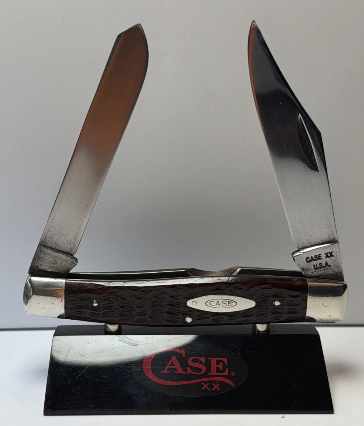 Case XX Beautiful Red Bone Jumbo Moose 1973