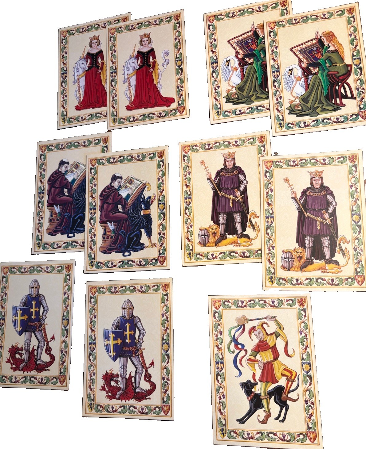 VTG New Ancestors Ltd Medieval Heraldry Notecards Envelopes Set (11 Of 12 Cards)