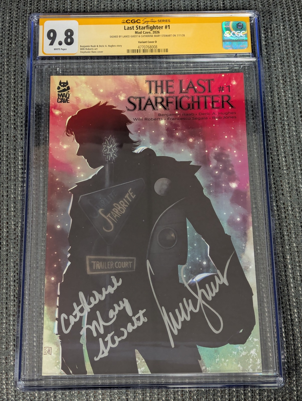 Last Starfighter #1 Cover D 2026 CGC Signature Series 9.8 Signed Guest/Stewart