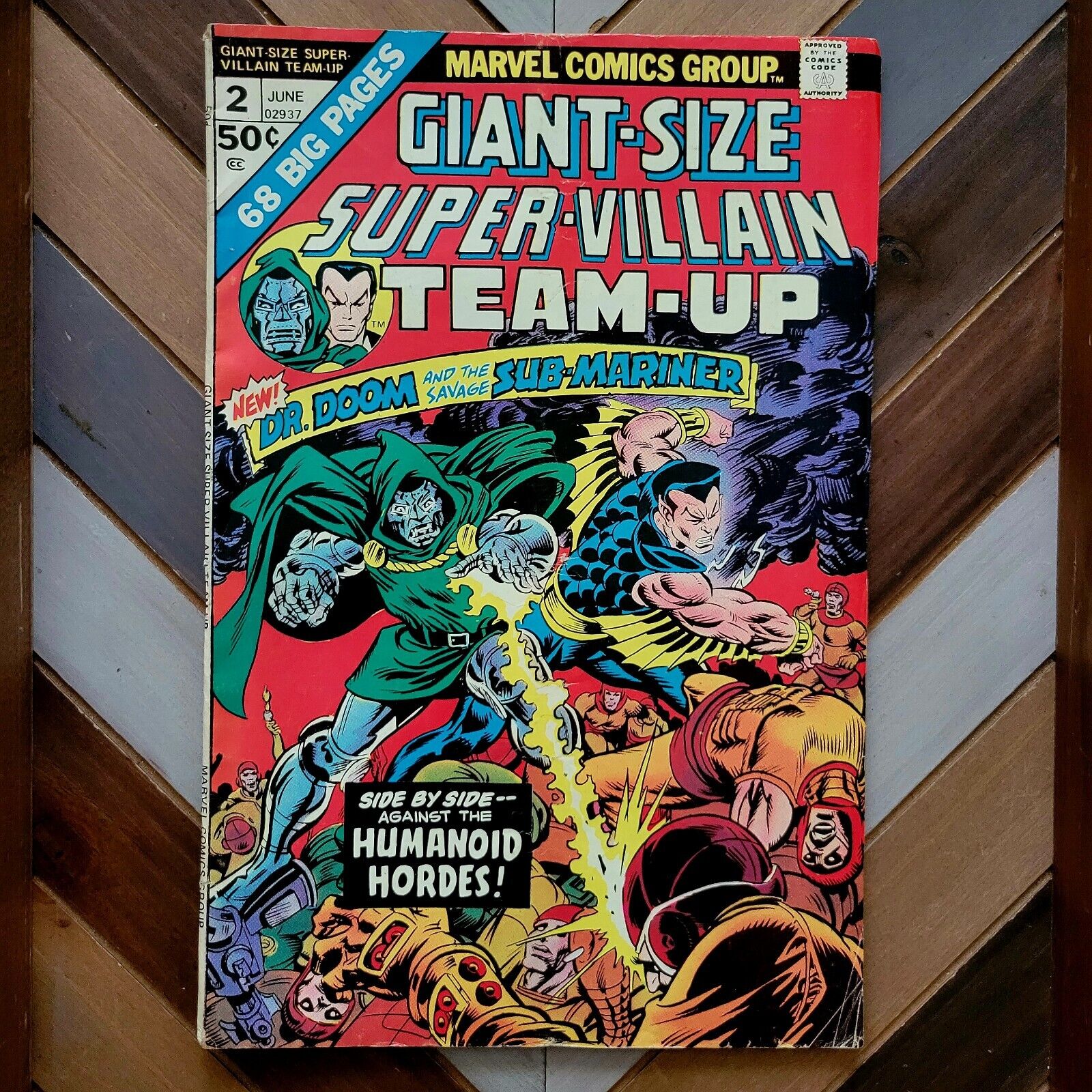 GIANT SIZE Super-Villain Team-Up #2 VG (Marvel 1975) Doctor Doom & Sub-Mariner