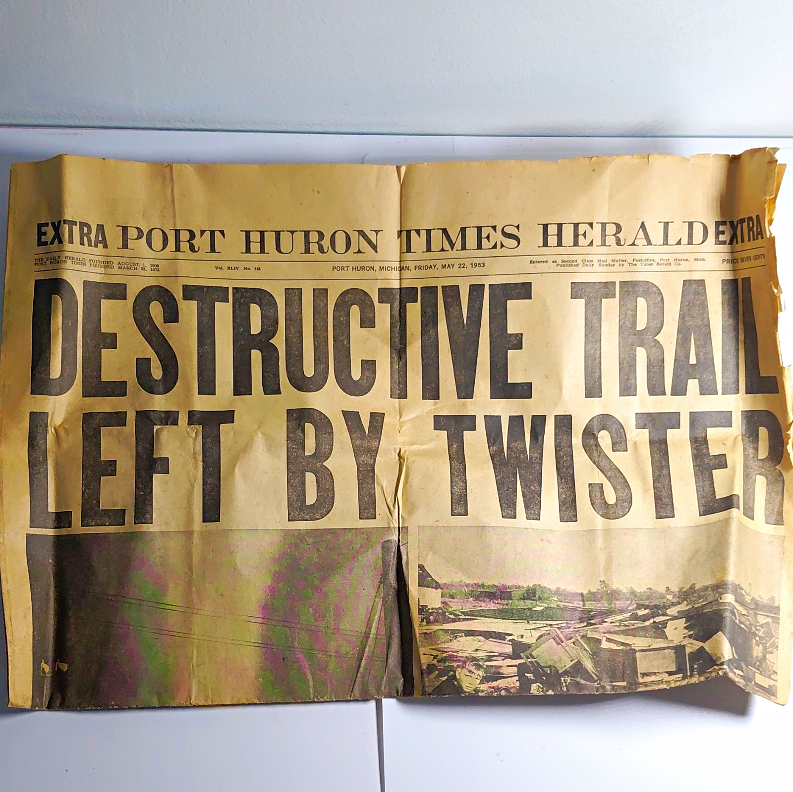 Extra Port Huron Times Herald Newspaper 