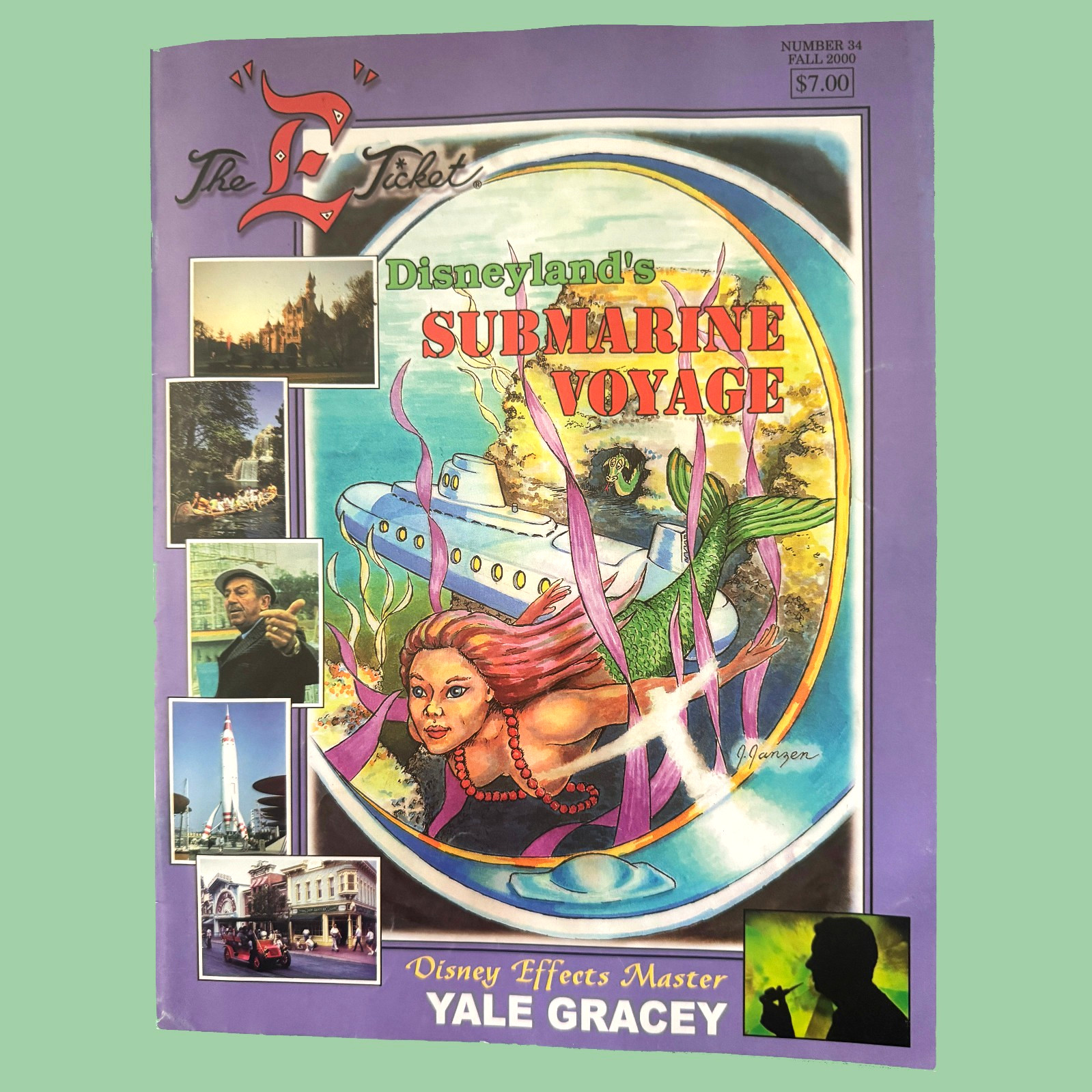 Vtg E Ticket Magazine #34 2000 Disneyland Submarines Yale Gracey Haunted Mansion