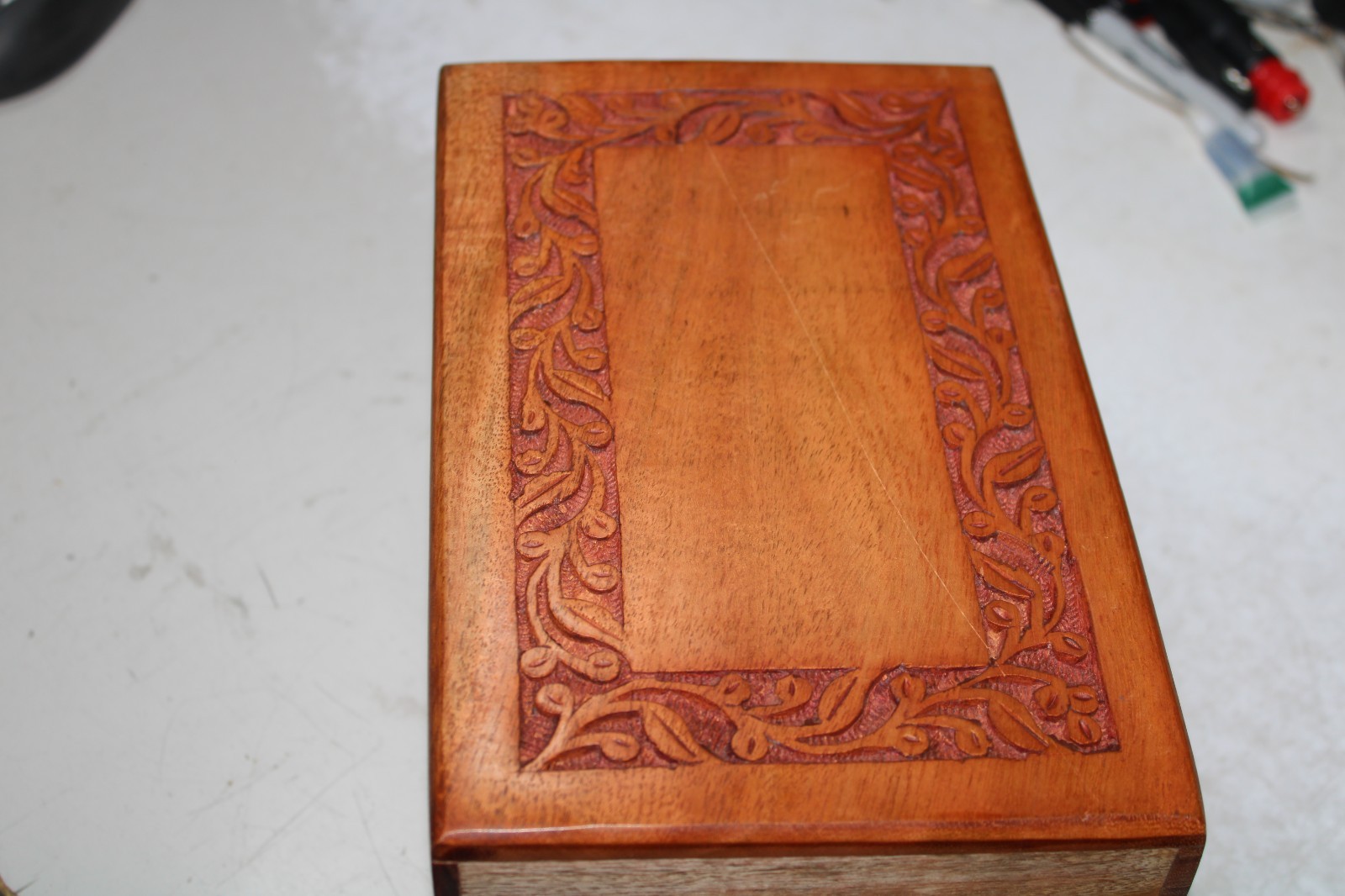 Wood  Memorial Urn Box Funeral Cremation Lived Ones Ash Holder