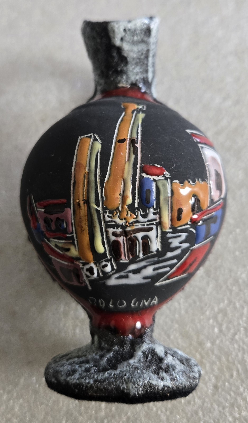 Vintage Bologna 1970s San Marino Lava Ceramic Rock Pitcher Very RARE Vintage Bologna 1970s San Marino Lava Ceramic Rock Pitcher Very RARE