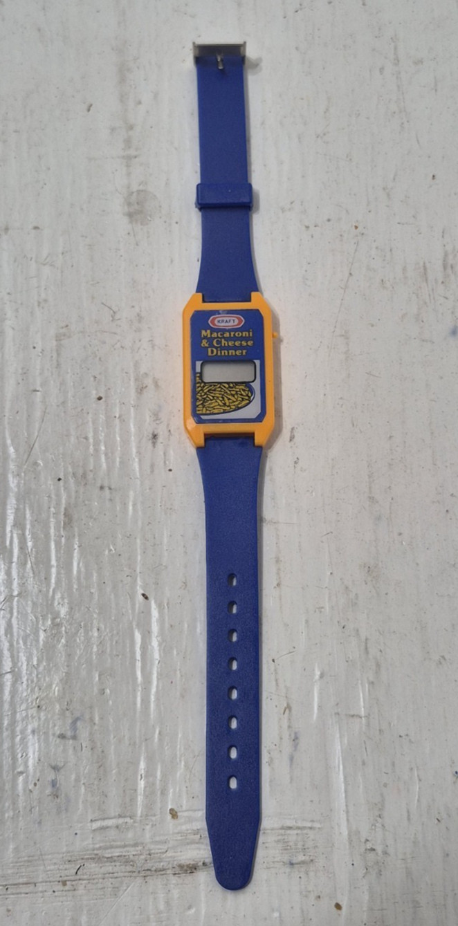 Vintage Kraft Macaroni & Cheese Dinner Digital Watch Super Rare Advertising