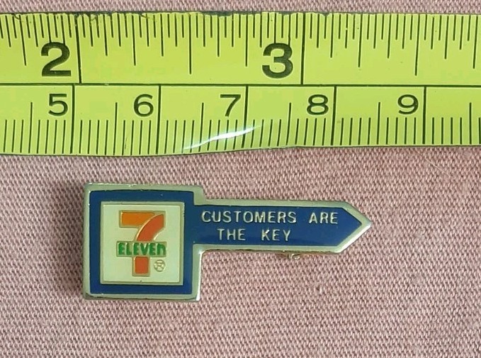Vintage 7-Eleven Customers Are The Key Employee Lapel Pin