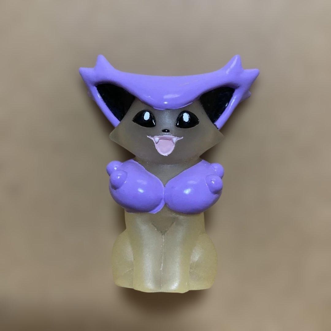 Pokemon Kids 2004 Finger Puppet Delcatty Clear Doll Pokémon Heisei Retro Y2K