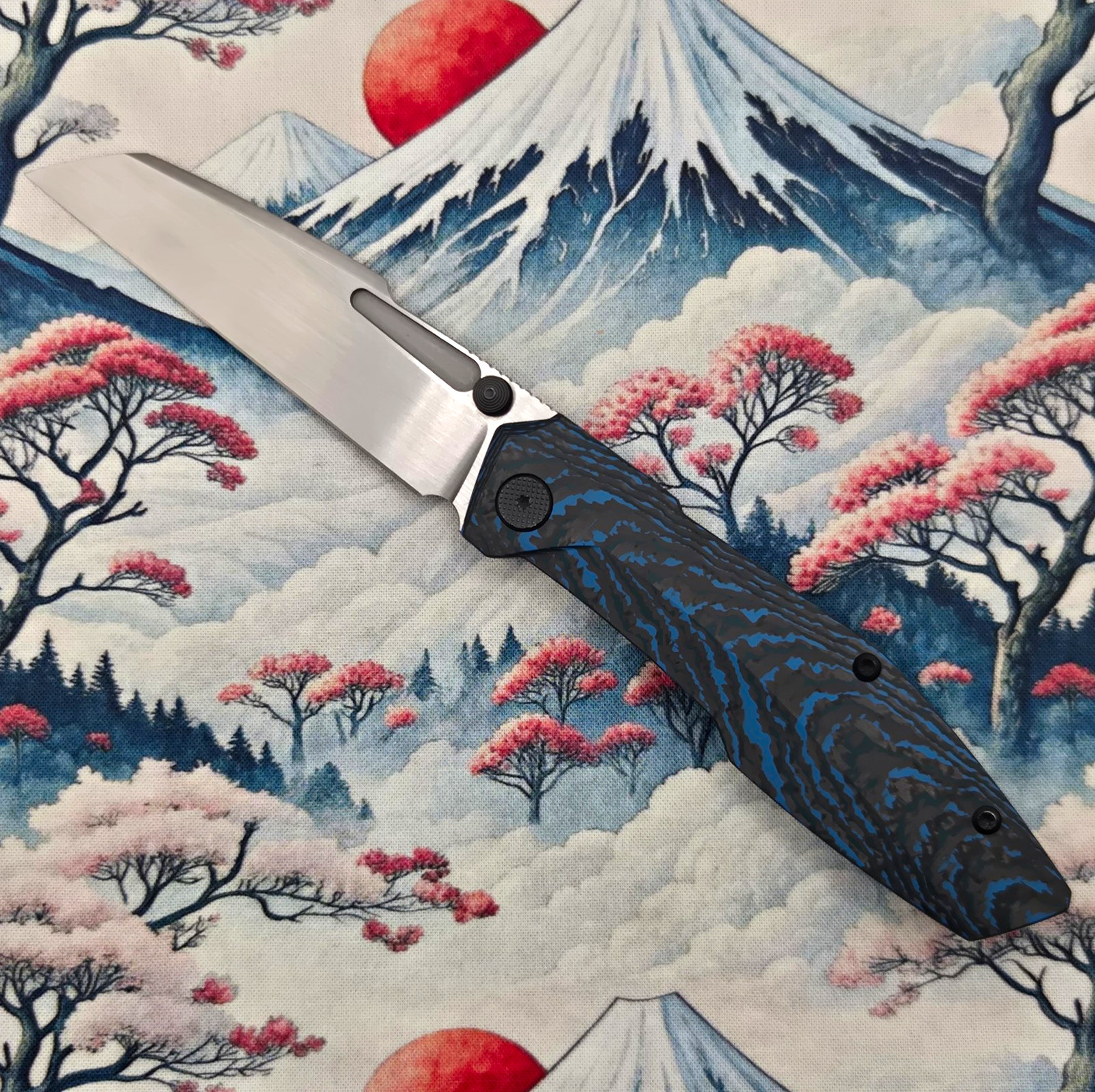 Null Knives Raikou Hand Satin Carbon Fiber