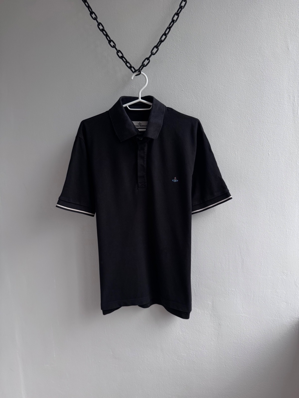 Vivienne Westwood Polo Shirt T Shirt Tee Size XL Orb Logo Top Luxury Designer