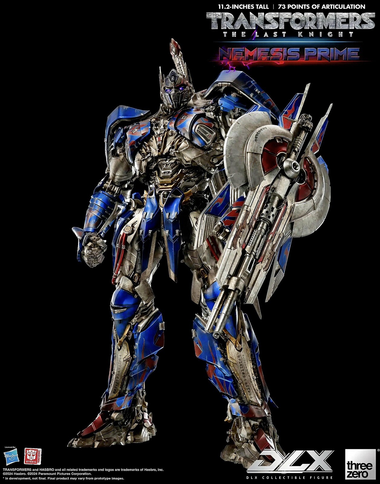 INSTOCK Threezero DLX Nemesis Prime Transformers : The Last Knight Action Figure
