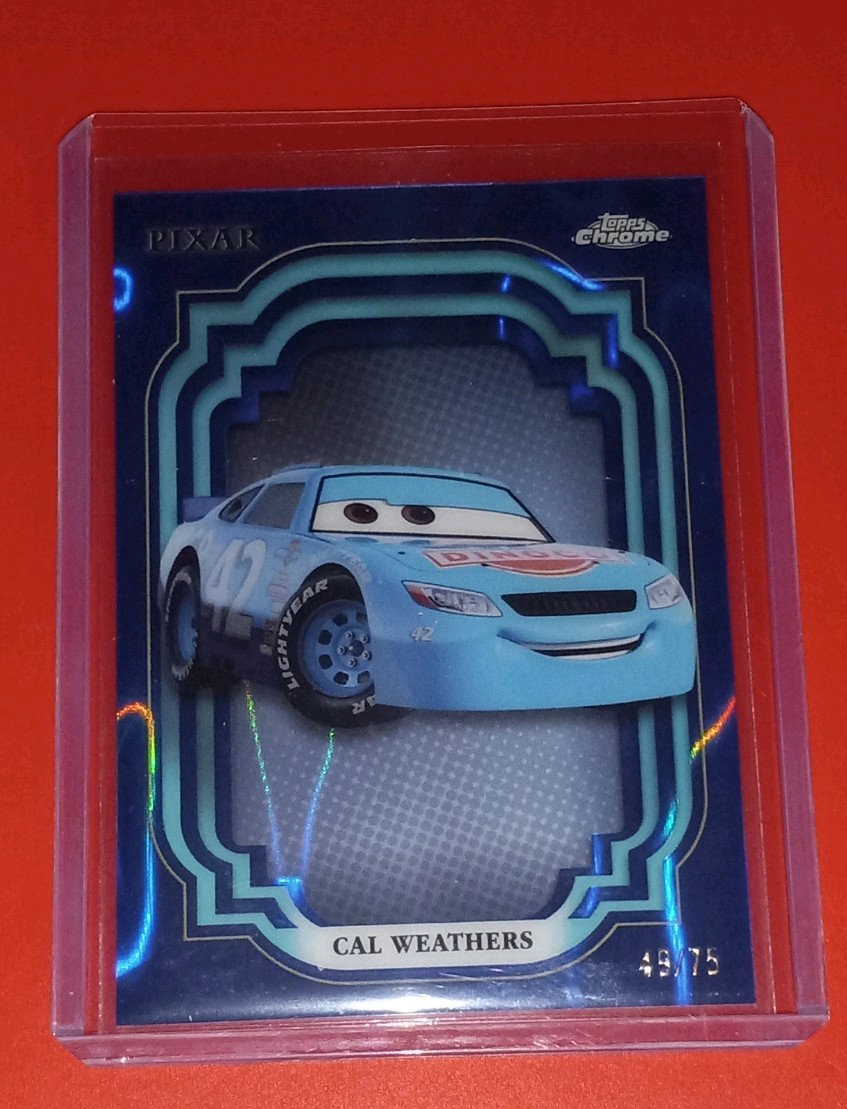 2024 Topps Chrome Disney Cal Weathers Blue Lava Refractor #49/75