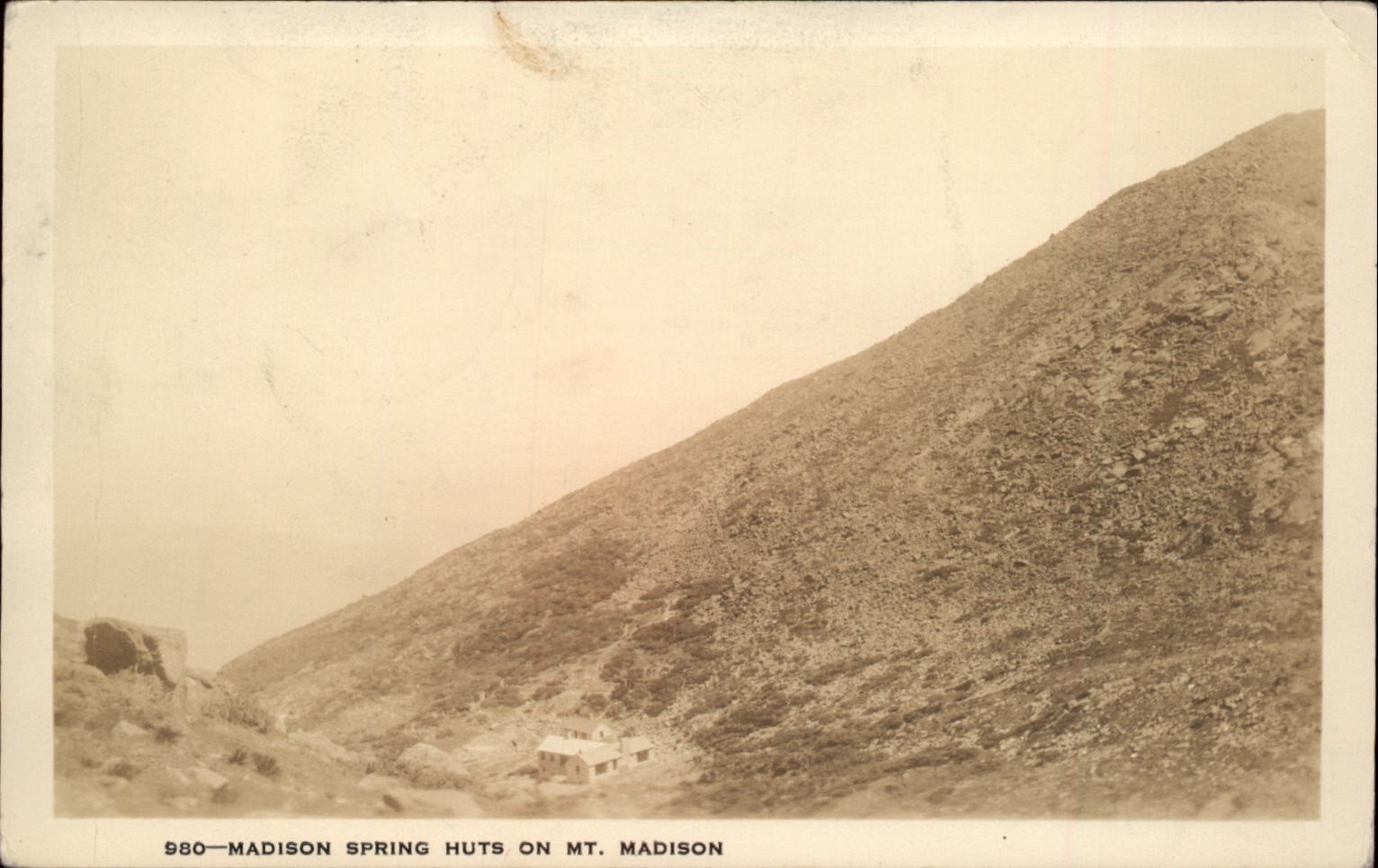 RPPC Madison Spring Huts Mount Madison vintage postcard k211