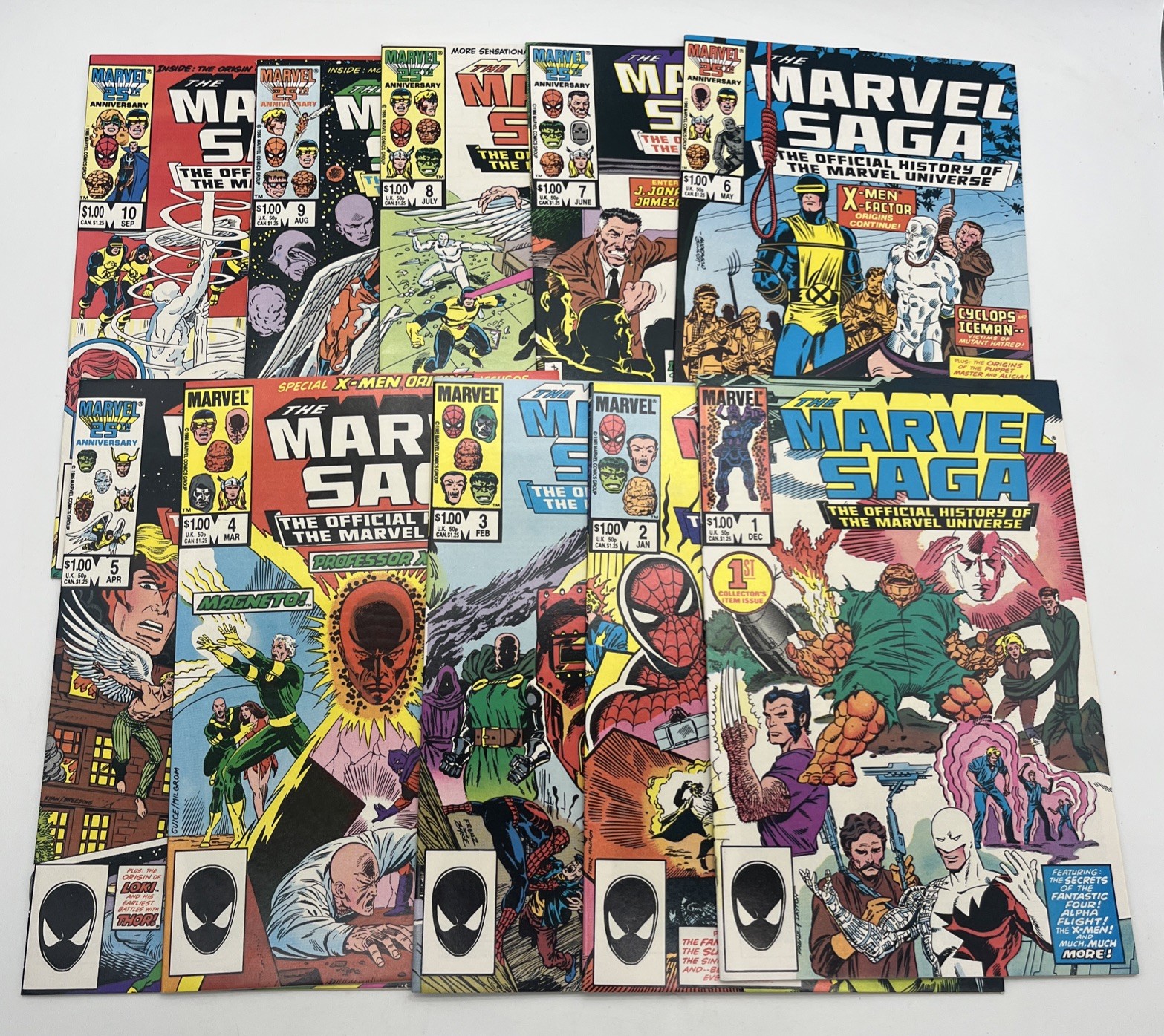 The Marvel Saga: the Official History of the Marvel Universe #1 - #10