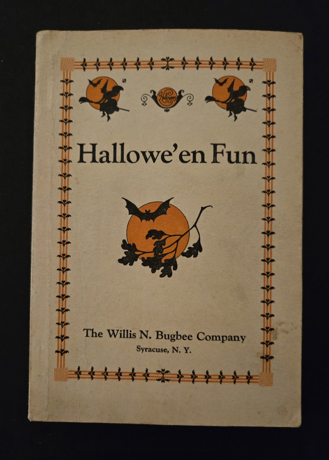 Rare 1927 HALLOWEEN FUN Book History, Songs, Legends, Games,Stunts Etc