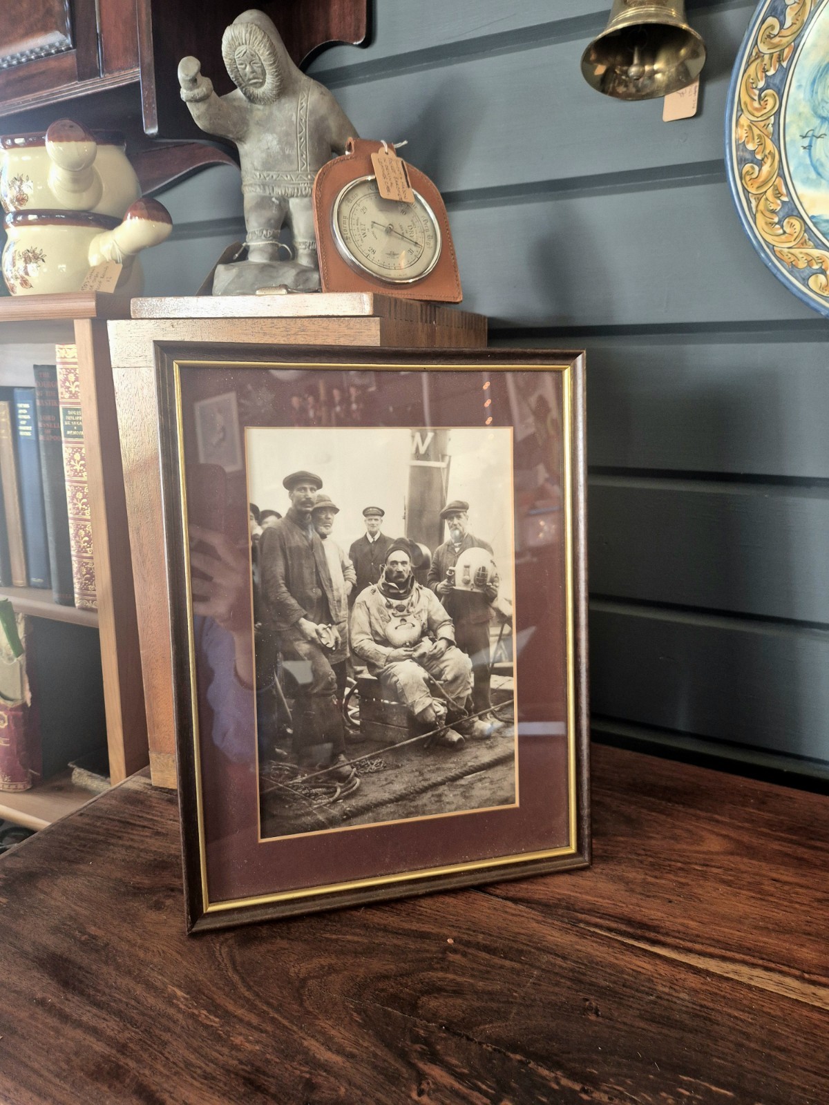 William Walker Historic Diver ; Winchester Cathedral  Diving Photograph Framed