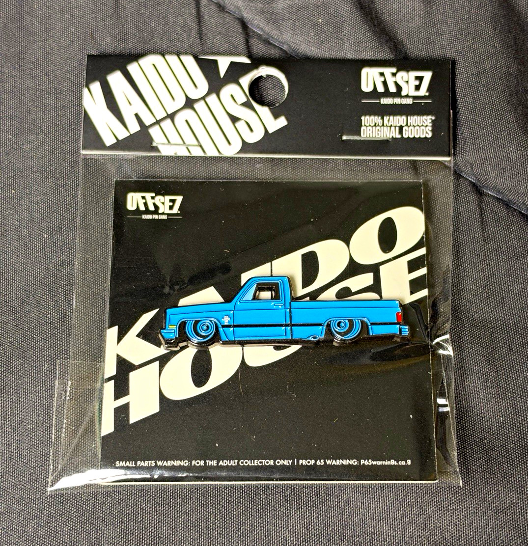 Kaido House x Offset Round 3 Blue Square Pin Only