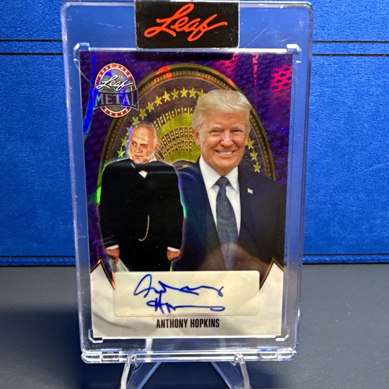 Leaf Metal 2024 Anthony Hopkins Hard Signed Auto BA-AH1 Serial #1/1
