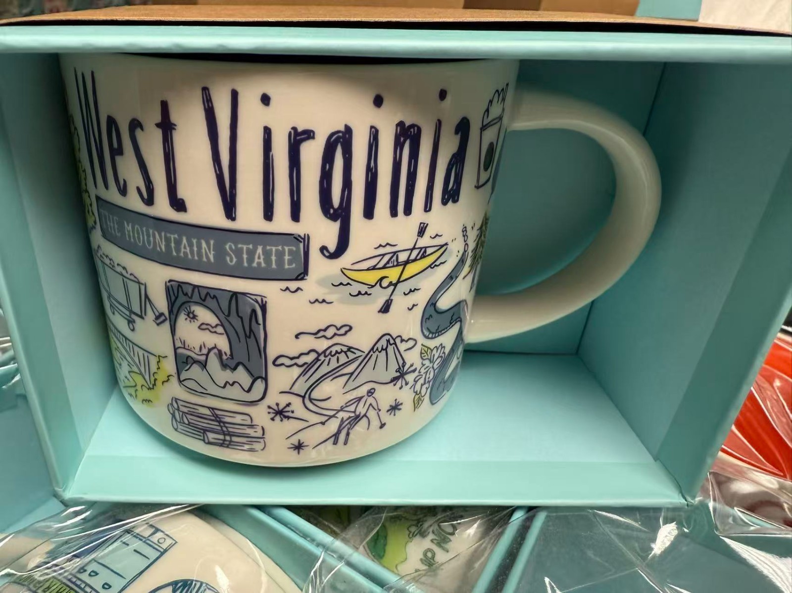 Starbucks Been There Series Mug West Virginia 14 oz NIB VHTF Retired Last Chance