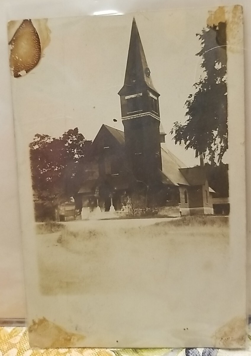 Camillus, New York Postcard Baptist Church Main Street 1907 Real Photo PC Camillus, New York Postcard Baptist Church Main Street 1907 Real Photo PC