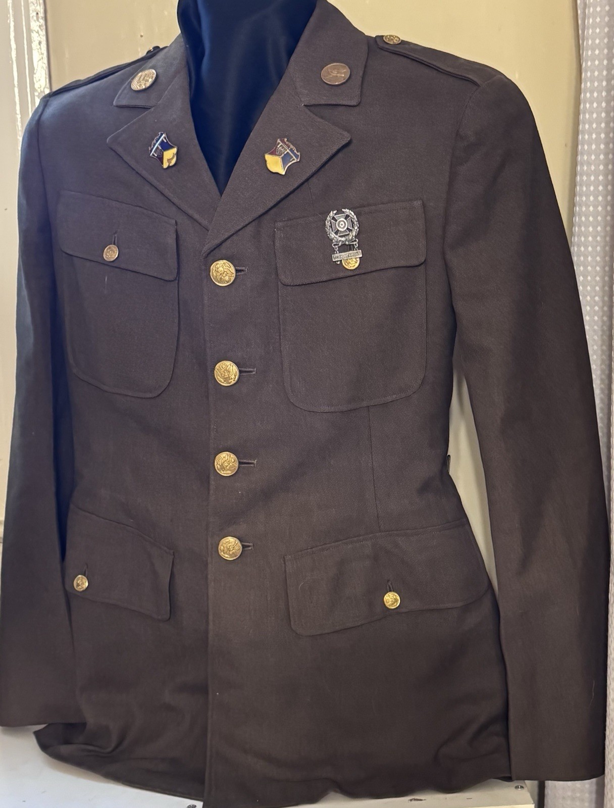 Pre WWII M1926 Spec 8-31B Wool Service Coat 66th Infantry Regiment (Light Tanks)