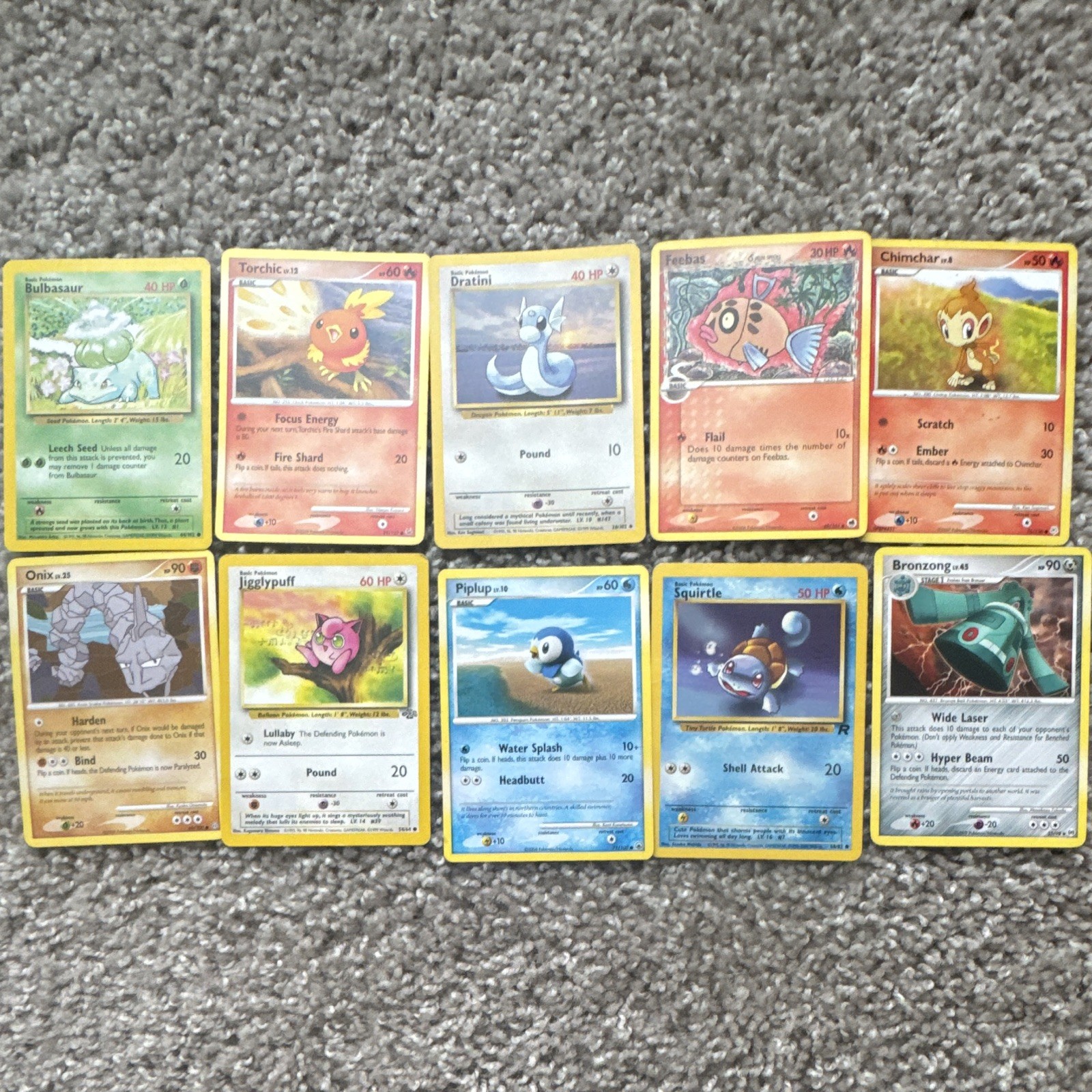 Vintage Pokémon 10 Card Lot