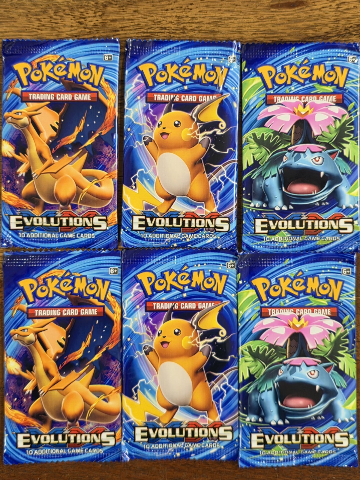 XY Evolutions Inspired Reproduction Cards Collectible 6 Pack Lot 