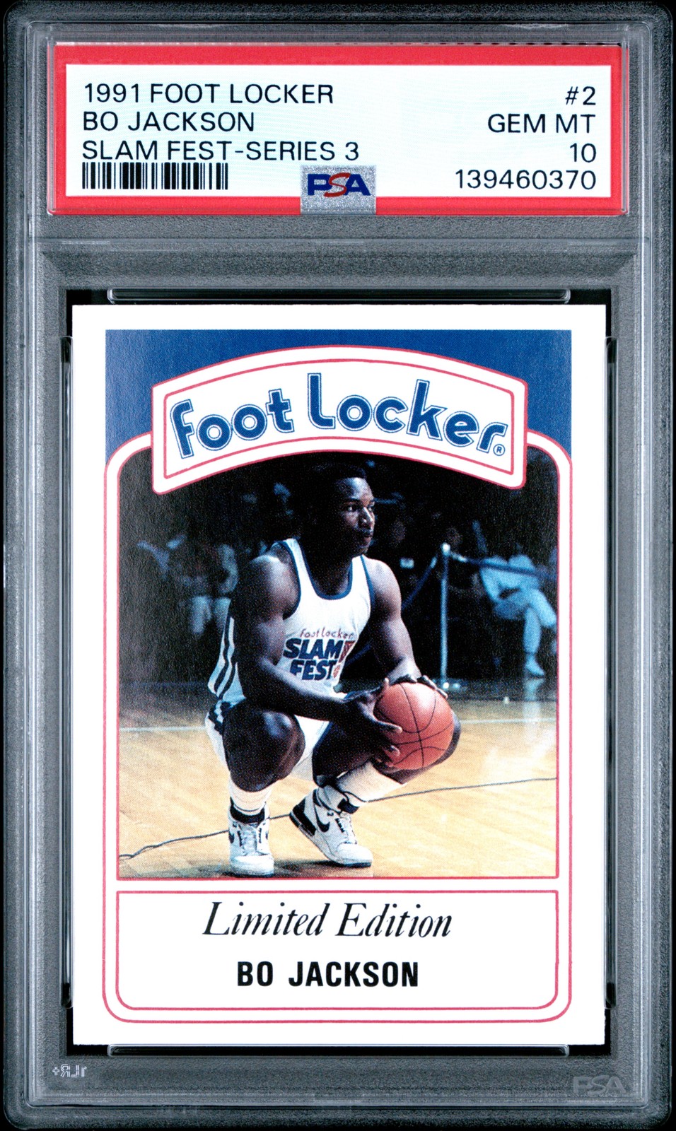 1991 FOOT LOCKER SLAM FEST SERIES 3 #2 BO JACKSON PSA 10