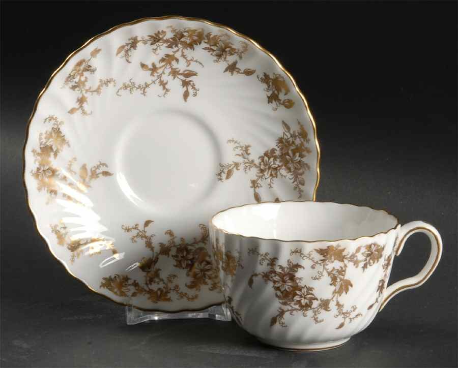 Minton Ancestral Gold Cup & Saucer 328084